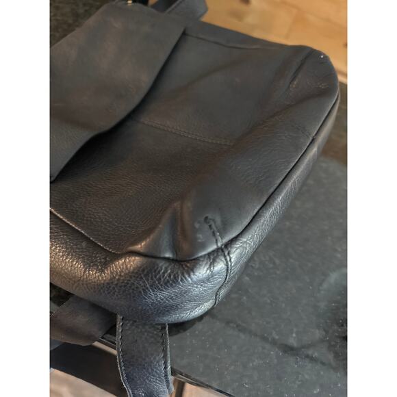 American Leather Co. Black Leather Backpack Purse - Picture 12 of 12